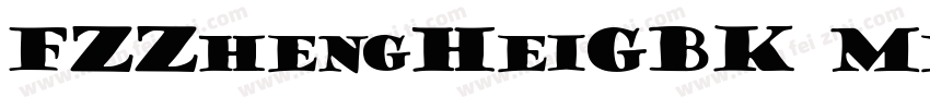 FZZhengHeiGBK Medium字体转换